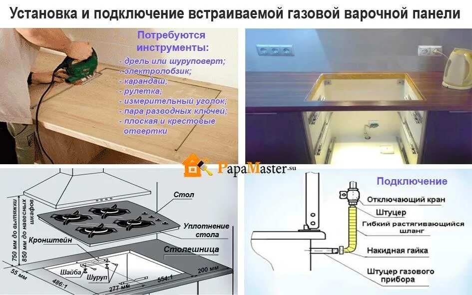 Подключить газовую панель и духовой шкаф. Крепление варочной газовой панели прокладка. Схема соединения газа духового шкафа и варочной панели. К газовой варочной панели подсоединяем ГАЗ.