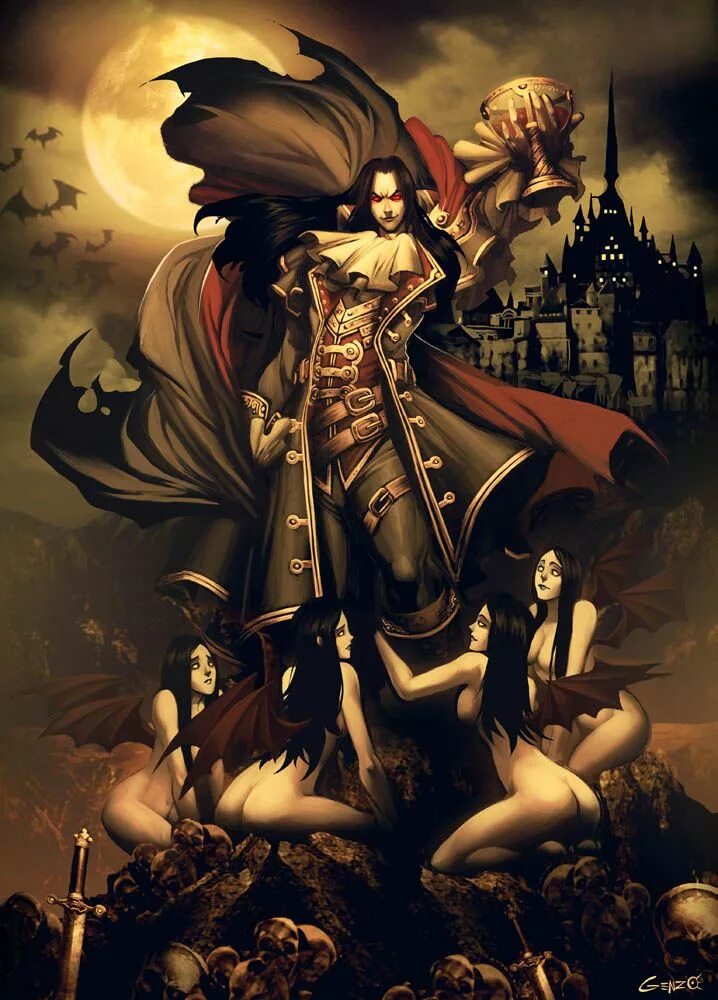 Вампир в мифологии. Castlevania дракула демон. граф дракула аниме. genzoman суккуб. вампиры арт фэнтези дракула.
