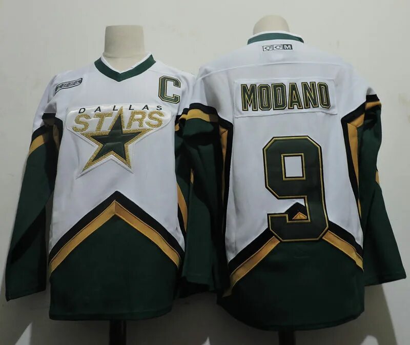 9 mike. Dallas Stars Jersey 2005. Даллас хоккей форма. Белая новая джерси Даллас Старз. Хоккейная джерси со звездами.