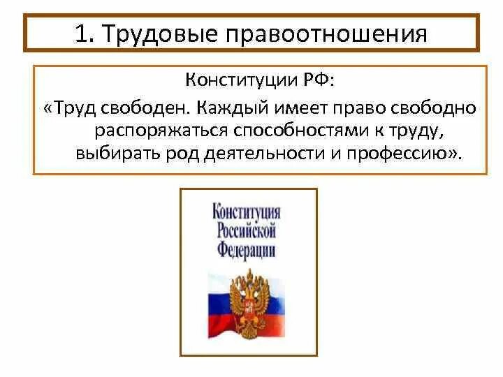 Статья конституции о работе. Статья конституции о работе
