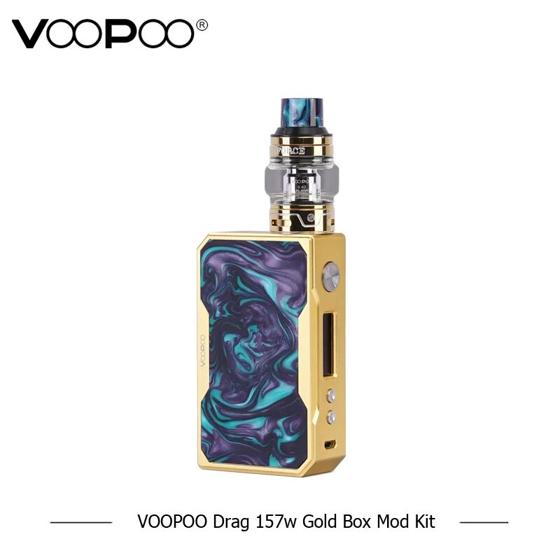 VOOPOO Drag Gold 157w Kit. Вейп VOOPOO Drag 157w. VOOPOO Drag Kit 157w бокс мод. Drag VOOPOO 157 W бак. Бокс моды кит