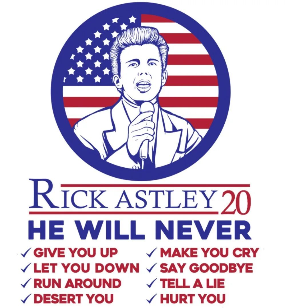 Never gonna give u up. Rick Astley. Rick Astley в 20 лет. Vote for Rick Astley. Rick Astley for President.