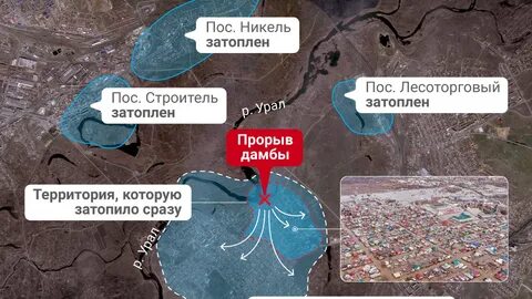 Карта подтопления г орск