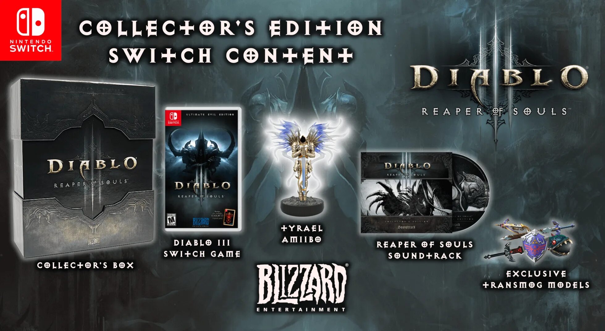 Коллекционка Diablo 3. Diablo 3 коллекционное издание. Diablo 2 resurrected Nintendo Switch картридж. Diablo 3 Switch картридж.