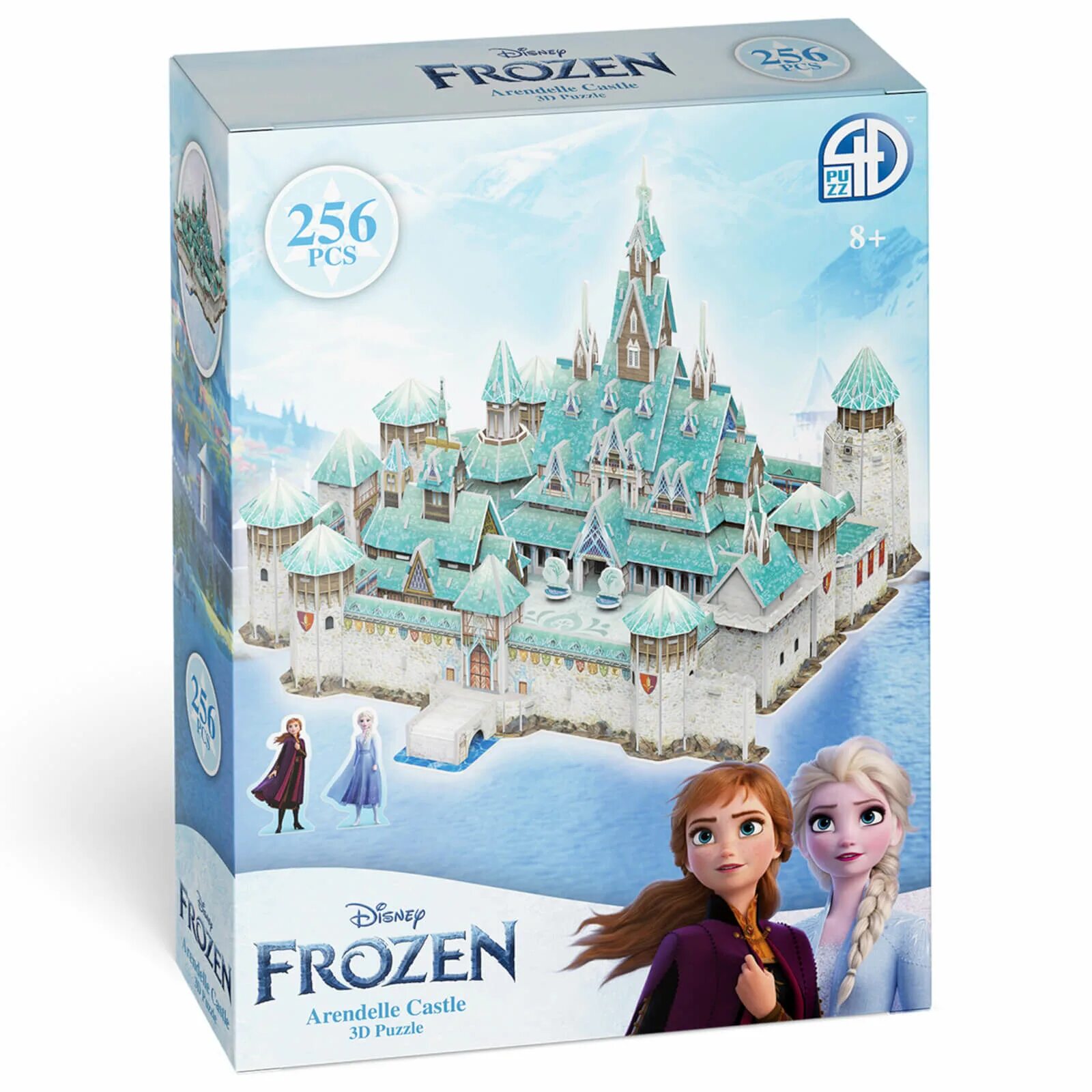 Игра frozen castle. 3d пазл замок Frozen. Arendelle Castle Playset Frozen. Голубой замок 3д пазл. 3d пазл светильник Frozen.