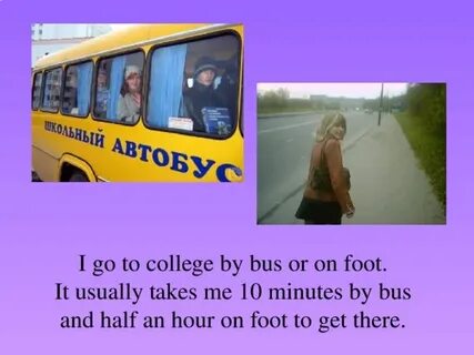 I to college by bus