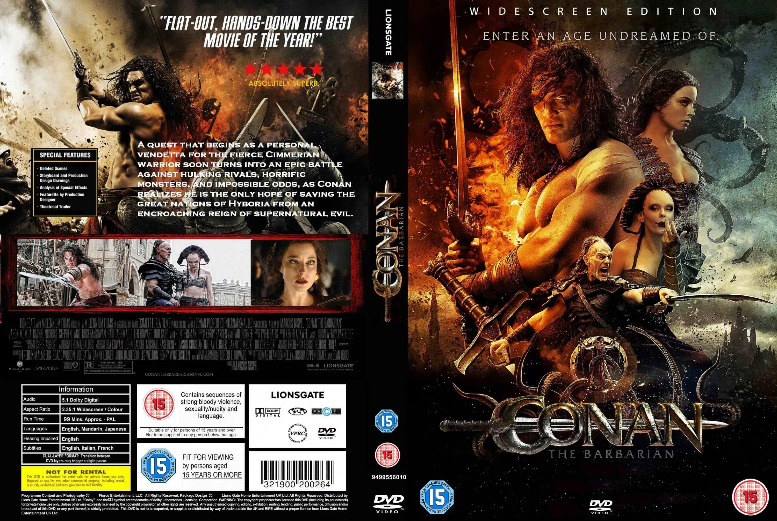 Enter age. Conan the Barbarian Blu ray. Conan the Barbarian 1982 DVD Cover.