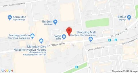Уральская краснодар на карте