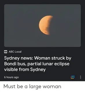DCO ABC Local Sydney Bondi Bus Partial Lunar Eclipse Visible