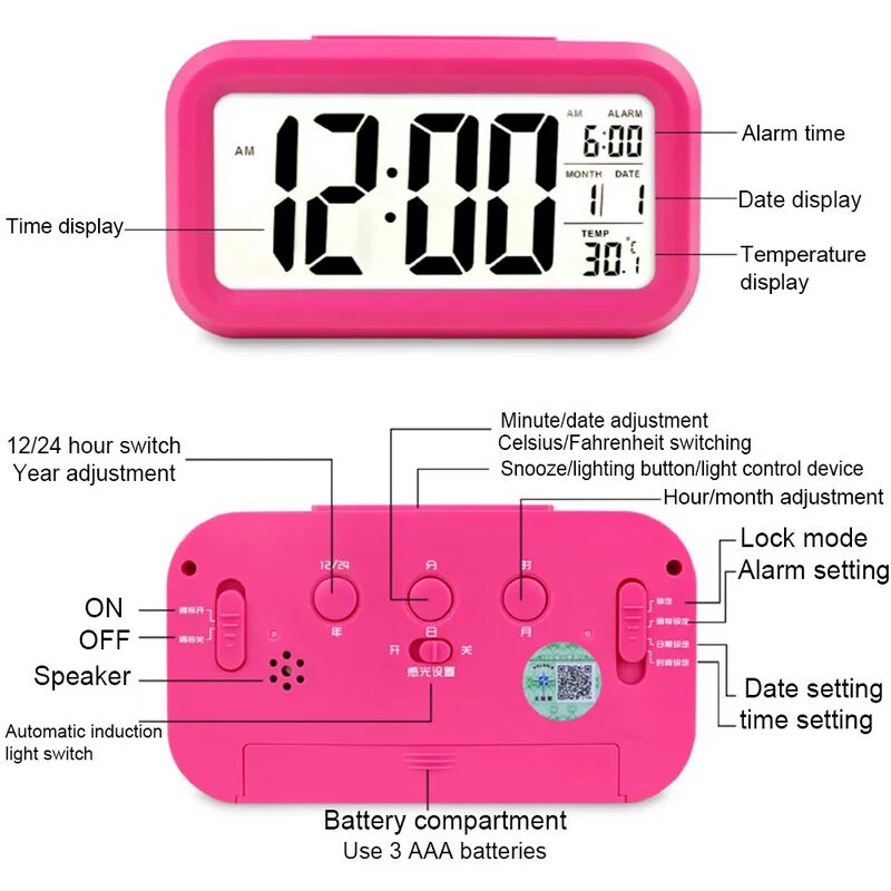 Часы будильник Snooze инструкция. Часы настольные электронные японские Nippon с кнопками Alarm, min, hour, time, Snooze. Электронные часы Snooze VST. Настраиваем китайские настольные часы. Как установить время будильника