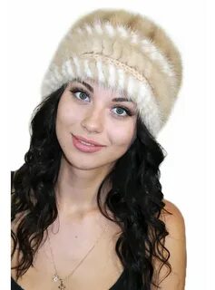 Шапки связанные норки