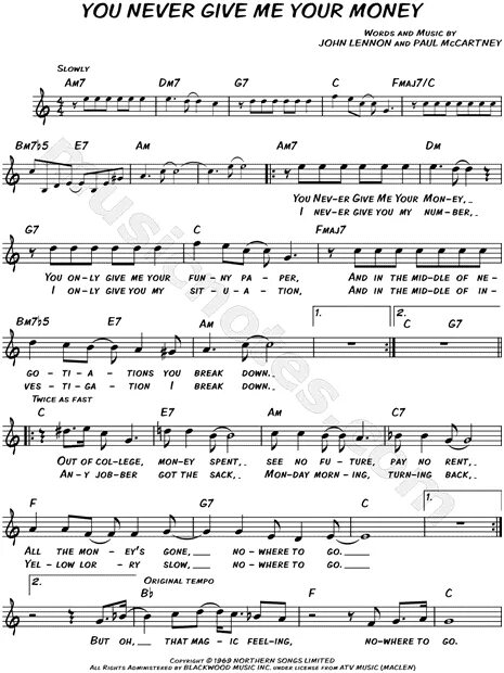 Слова песни give me. You never give me your money. You never give me your money Ноты. You never give me your money аккорды. Битлз you never give me your money.