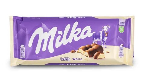 Milka Milka Bubbly White Chocolate Bar 95g.