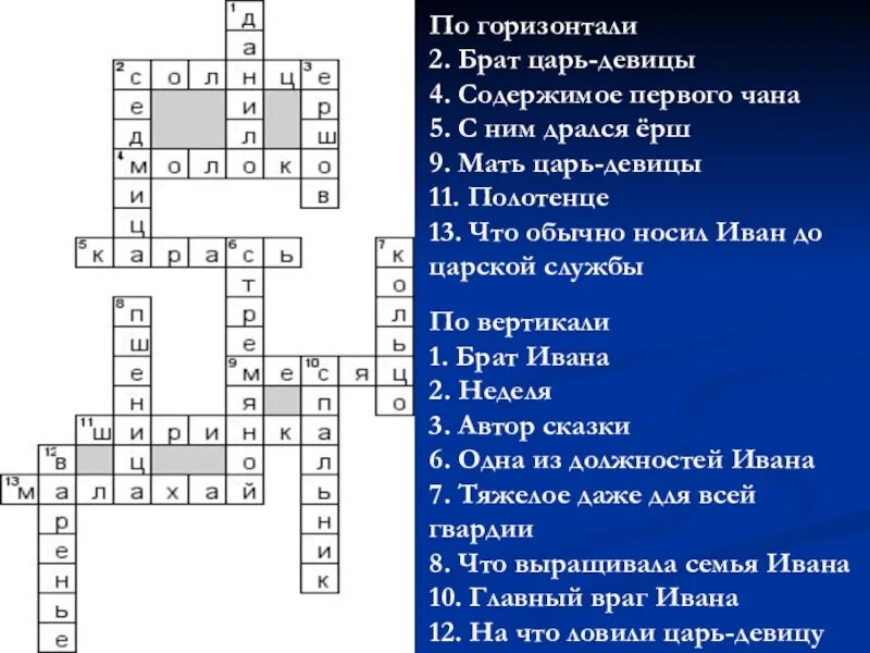 Рассказ 7 букв сканворд