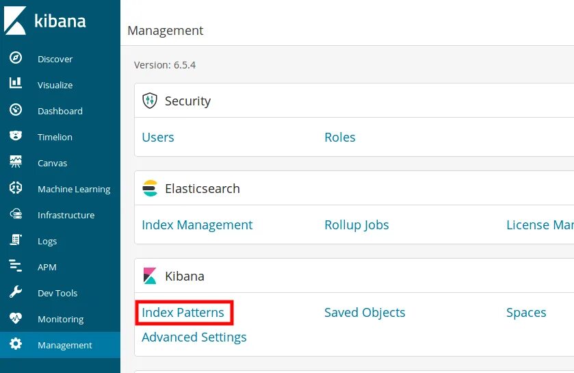 Kibana index. Kibana index