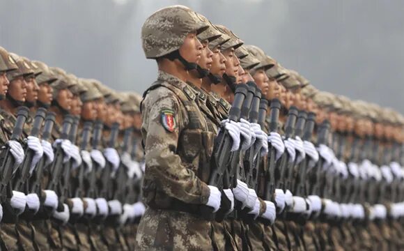 Китай армия самая сильная. Могущественная армия.