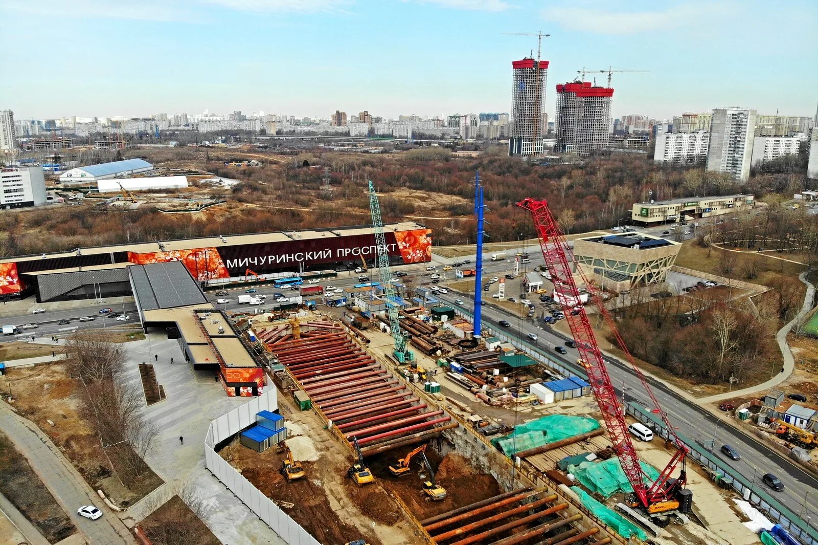 Метро пр вернадского. Метро Мичуринский проспект БКЛ. Проспект Мичуринский Москва стройка метро. Станция Мичуринский проспект. Станция метро проспект Вернадского БКЛ.