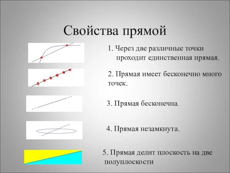 Прямая линия основные