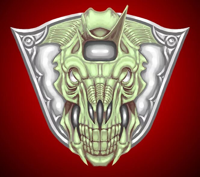 Doom 2 icon. Icon of sin