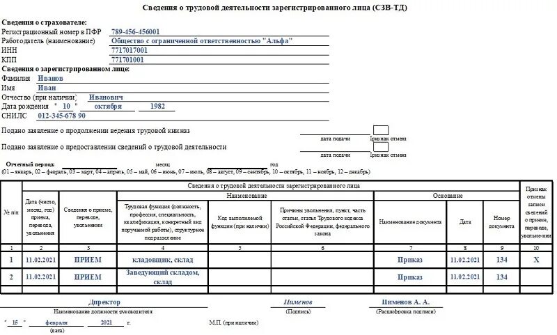 СЗВ-ТД при увольнении образец заполнения 2022. СЗВ-ТД при увольнении образец 2022. СЗВ-ТД при увольнении образец. СЗВ-ТД образец заполнения при увольнении.