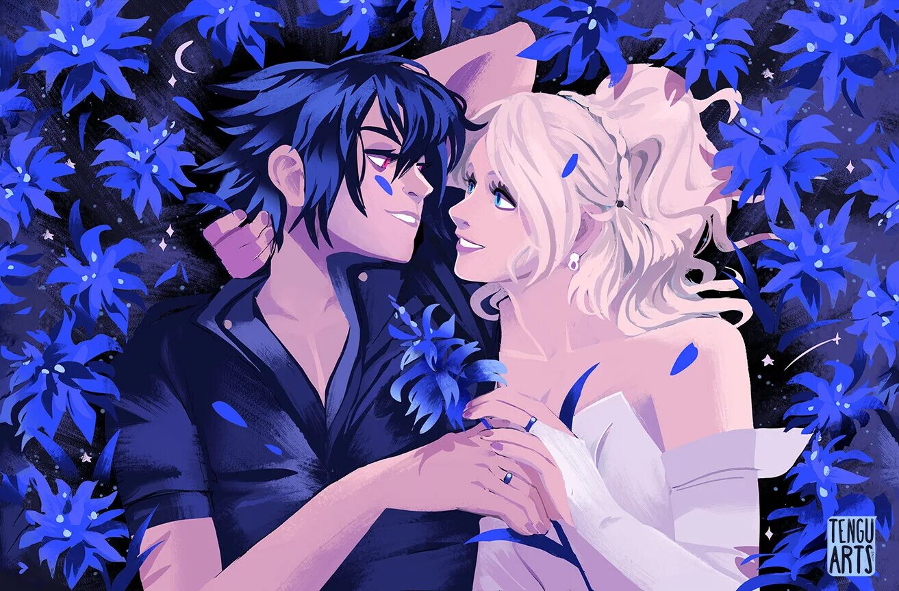 Noctis x Luna. Final Fantasy XV Noctis and Luna. Ноктис и Луна любовь.