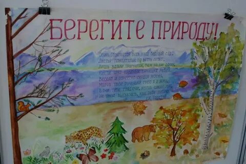 Стенгазета посвященная теме человек и природа