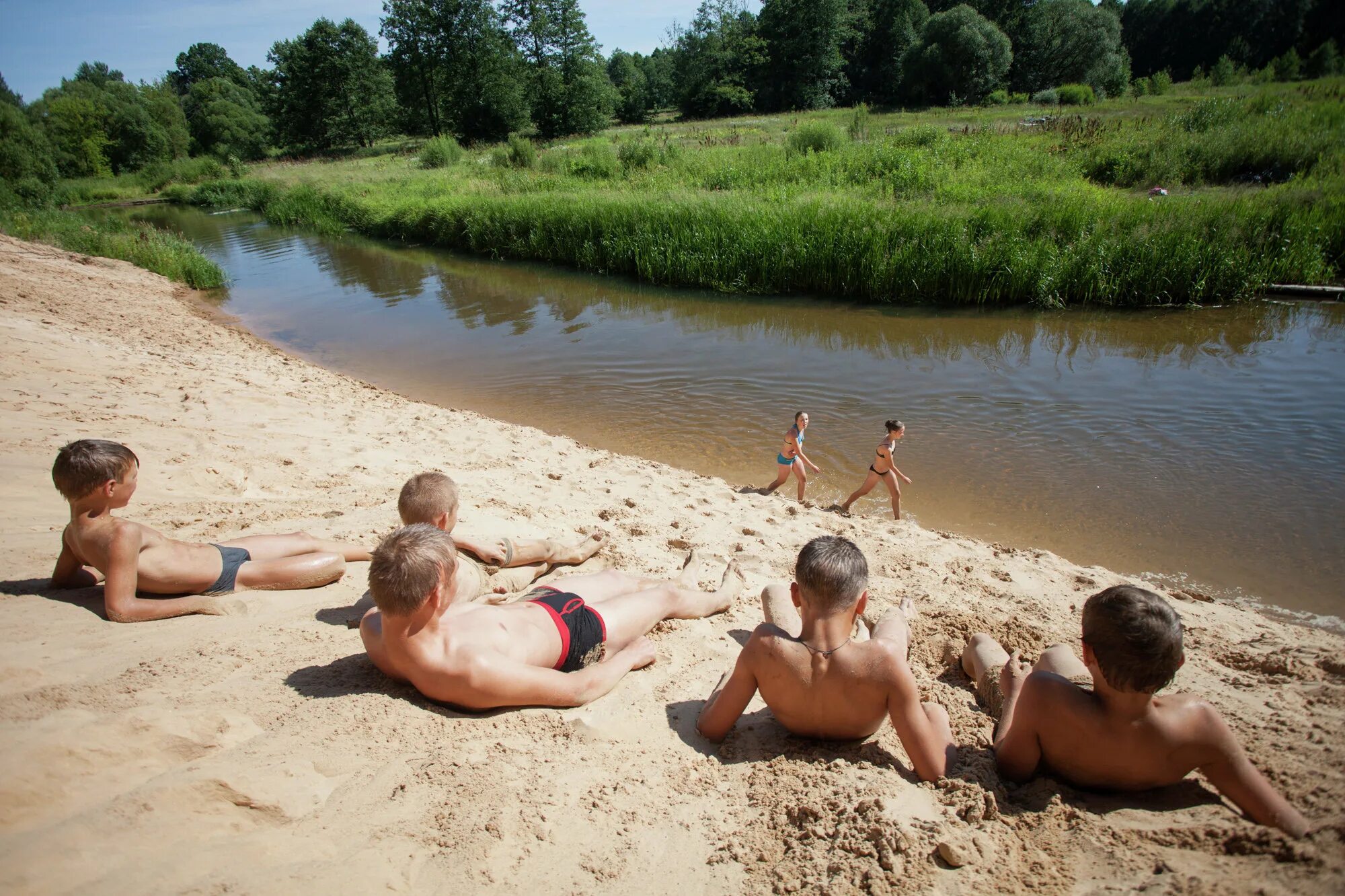 вречки. купаемся на речке. ребята купались. ребята купались. ребята купались.
