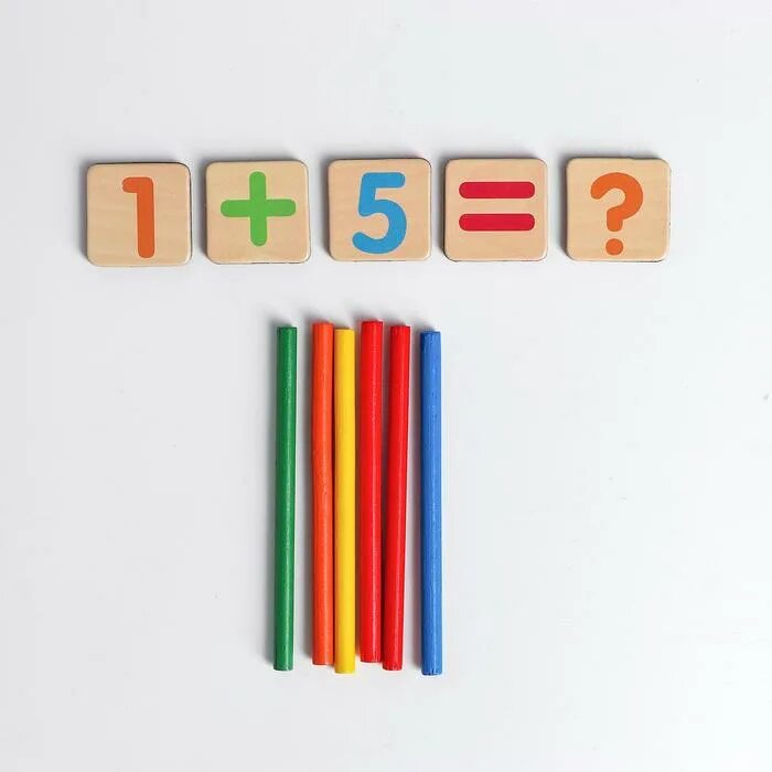 Цифры из спичек. Конструирование цифры 5. Цифры палками. Магнитный счет. Цифры палками.