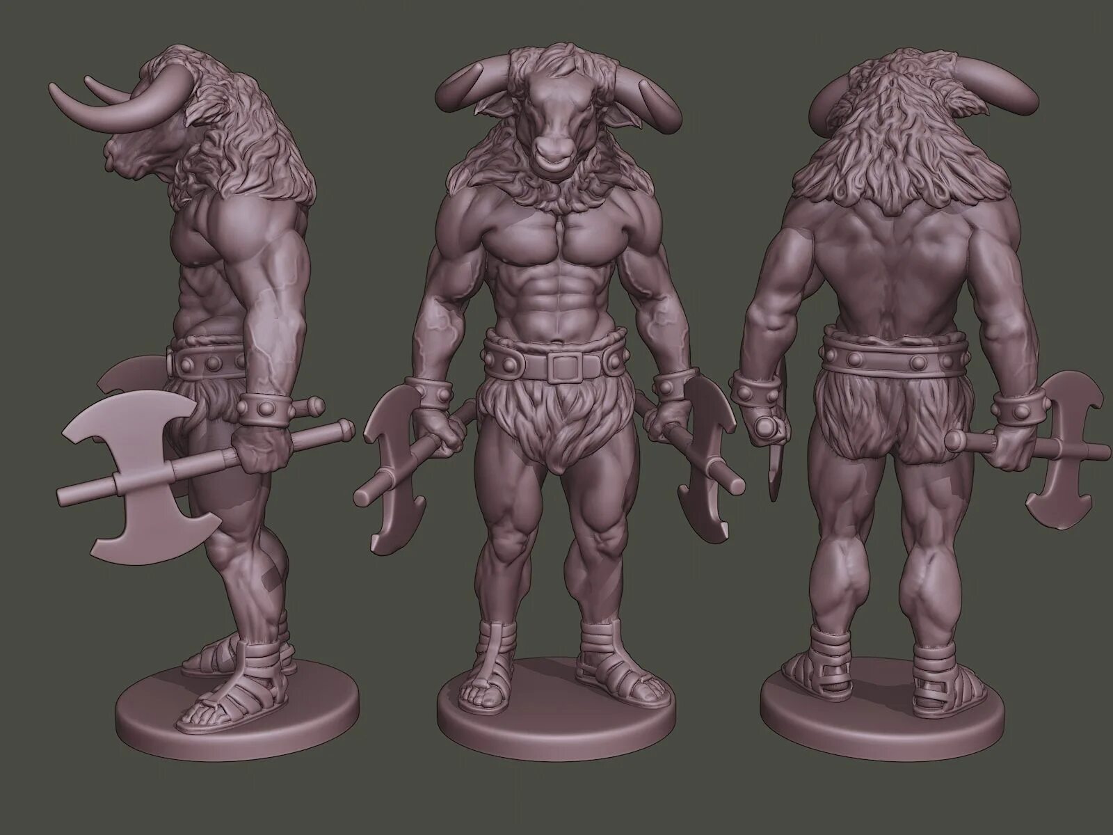 Stand warriors. Rabbit warrior figurine. Накаченный минотавр. Stand warriors. Воин с бородой.