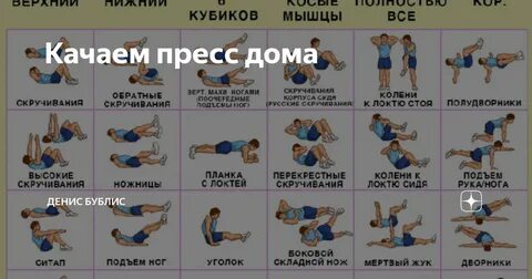 Упражнения для пресса для девочек