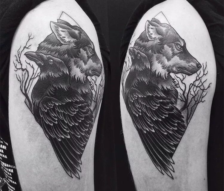 волк и ворона тату. тату волка в кельтском стиле. волк и ворона тату. волк и ворон тату эскиз. волк и ворона тату.