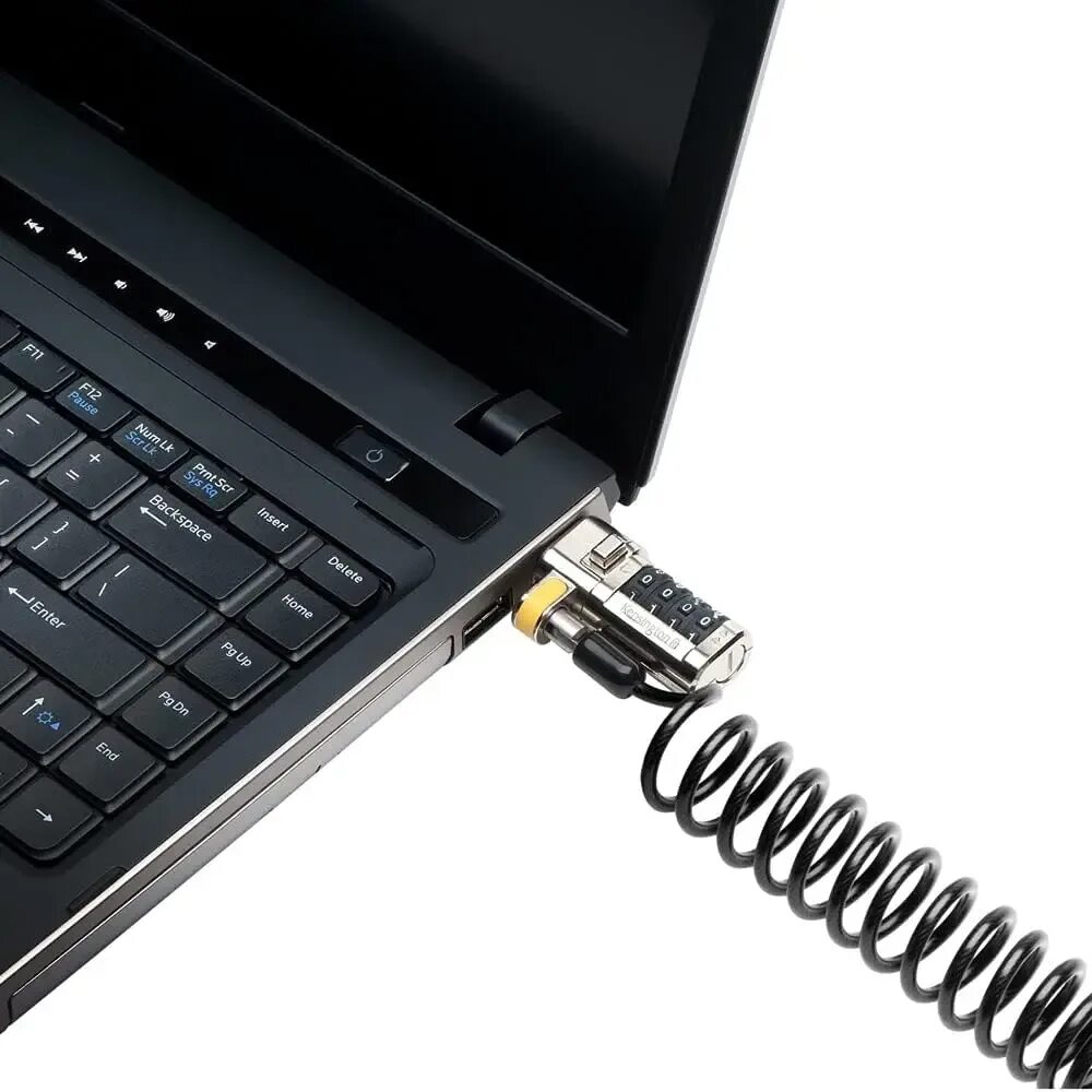 Разъем kensington lock. Кенсингтонский замок. Защита информации на белом фоне. Трос безопасности для ноутбука. Замок для ноутбука.