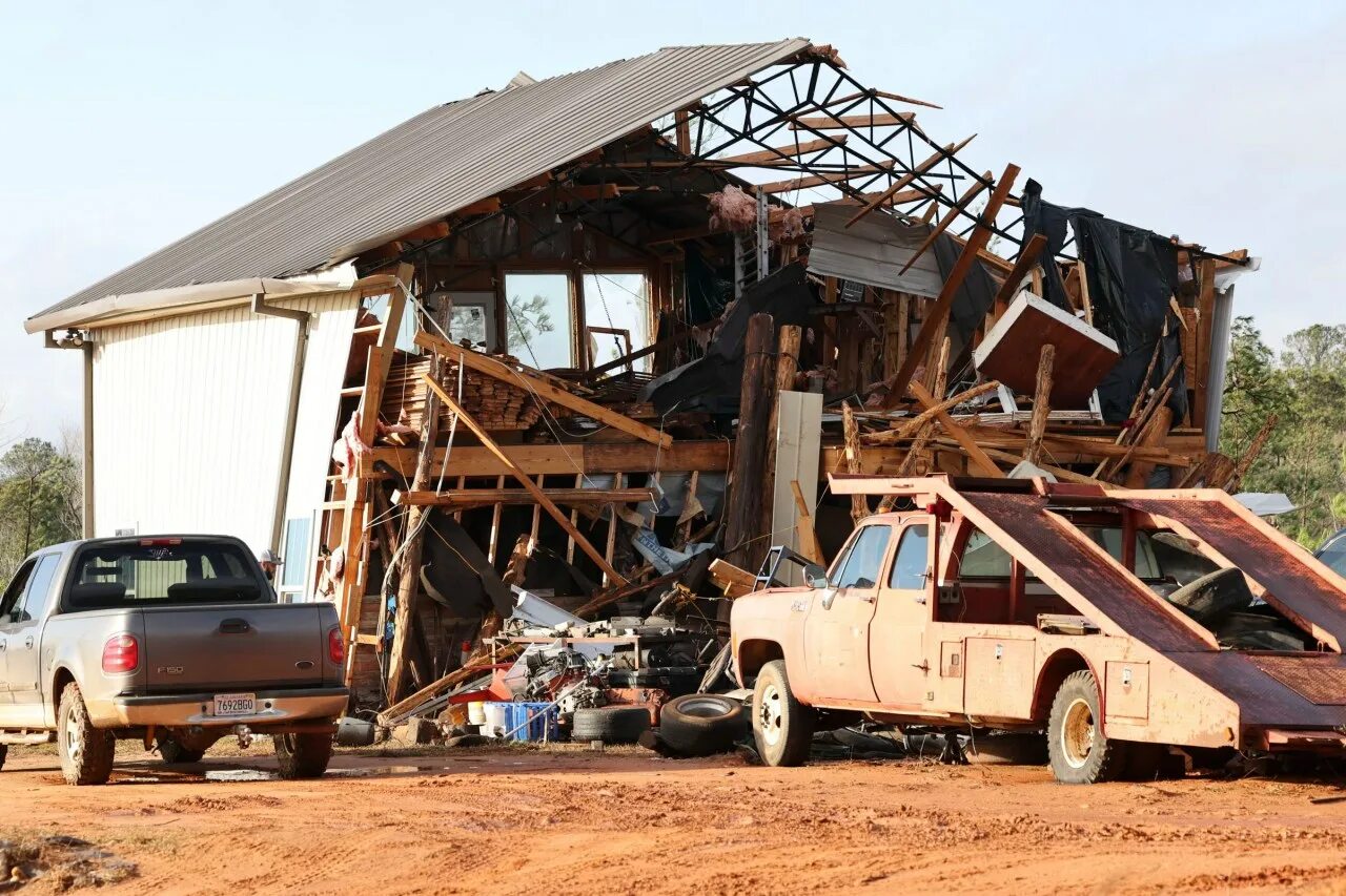 Damage to the building was