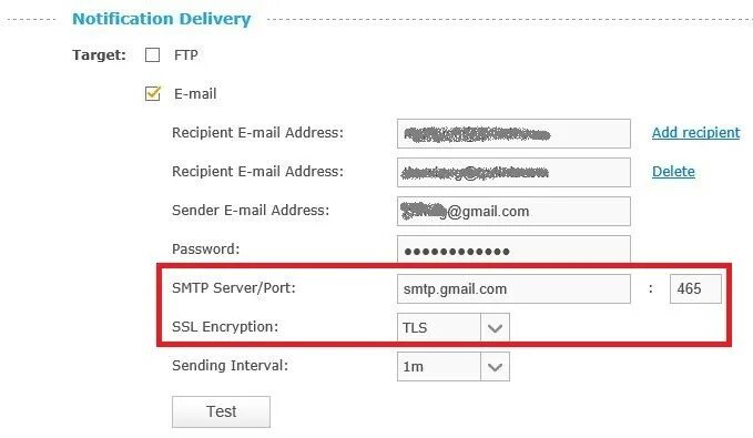 Recipient s address