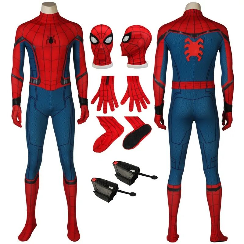 Костюмы спайдер. Костюм Spider man Homecoming Peter. Костюм Spider Homecoming Suit. Костюм Spider man костюм Spider man. Костюмы человеков пауков.