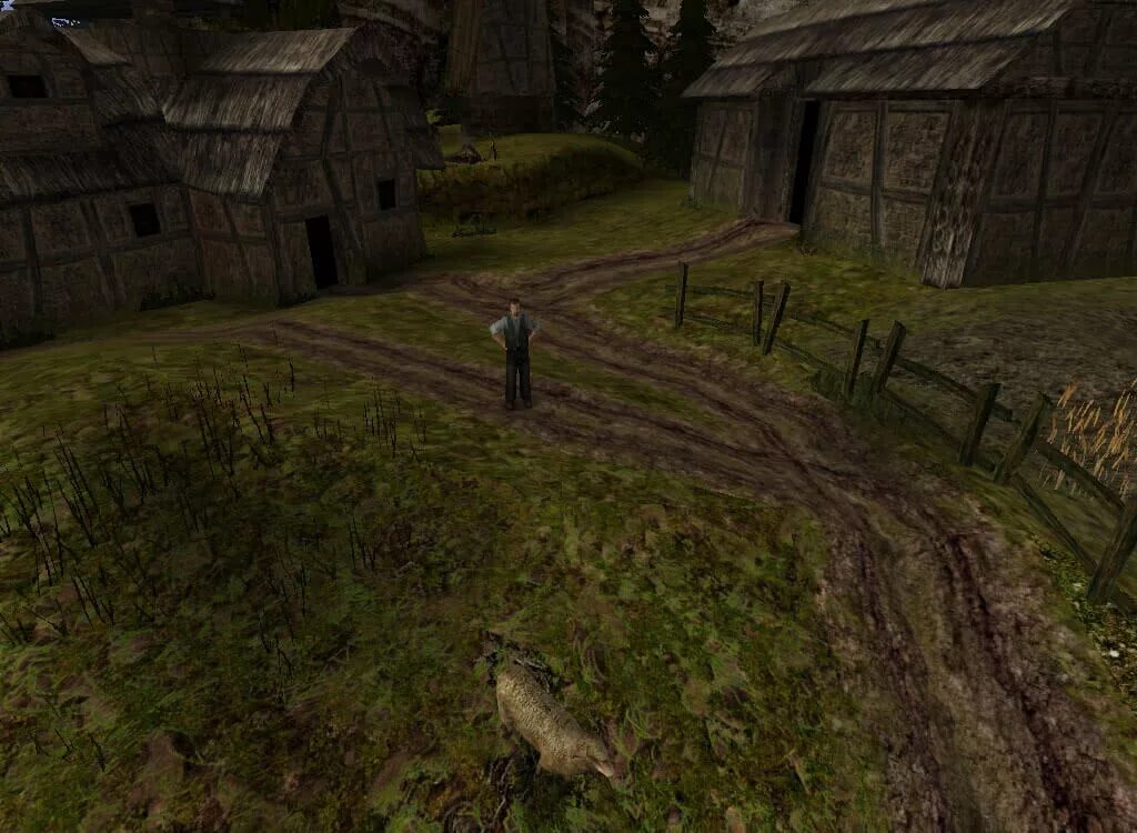 Готика 2 башня. Gothic 2 ферма лобарта. готика 2 ферма онара. деревня лобарта готика 2. ферма бенгара готика.