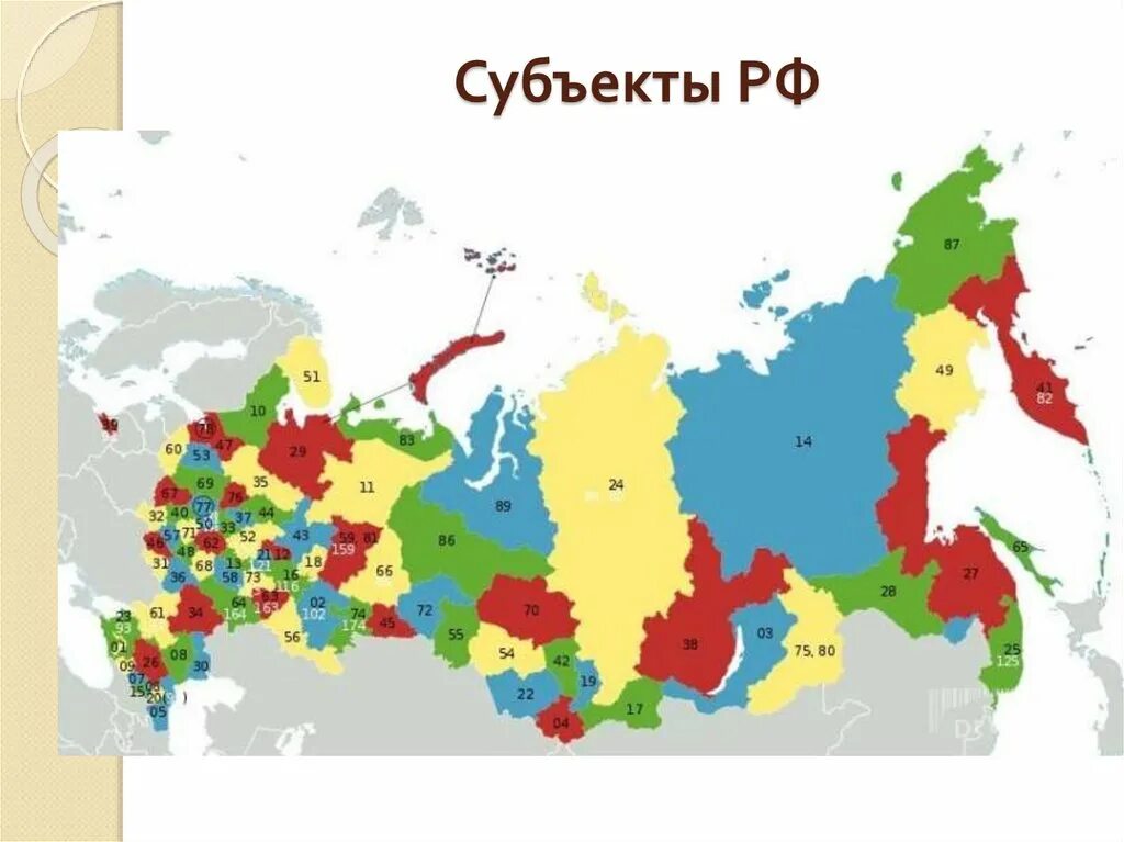 Сколько краев в российской. Субъекты России. Субъекты Федерации РФ. Карта субъектов РФ. 85 Субъектов России.