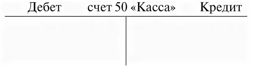 Касса счет