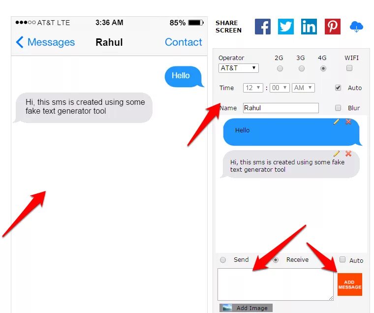 Text add message. Генератор смс. fake iphone text messages.
