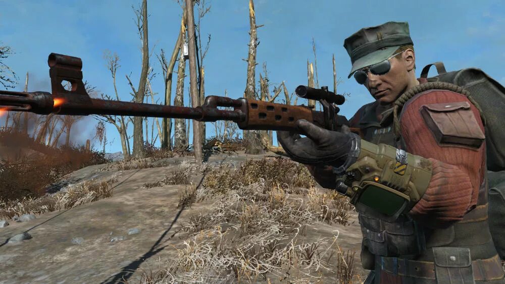 солдаты фоллаут 4. Fallout 4 костюм снайпера.