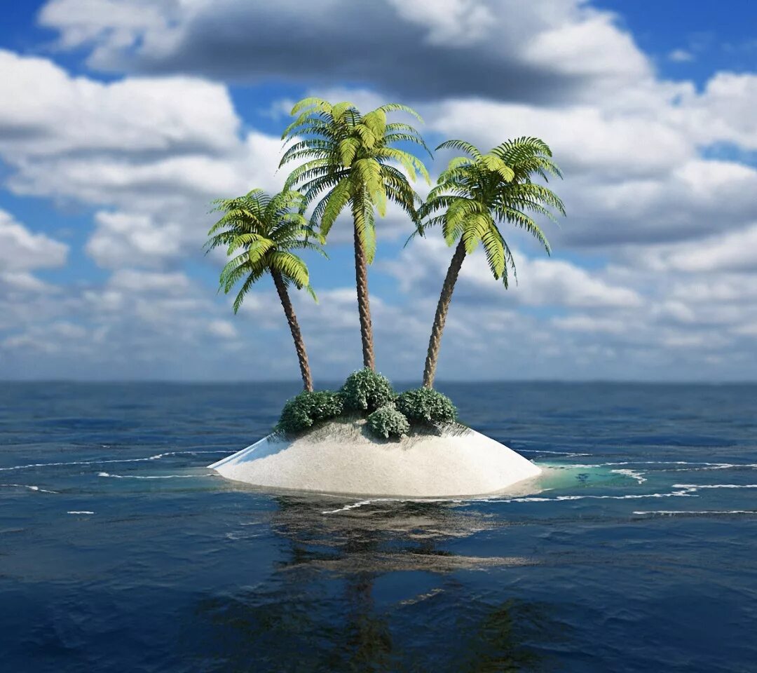 Необитаемые острова. Остров Пальма. Море остров пальмы. Острова и море.
