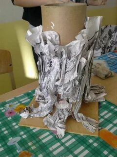 Поделки из туалетной бумаги и клея