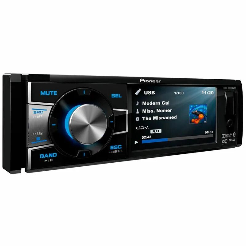 Pioneer с блютузом магнитола 1din. Пионер DVD DIVX 1din.