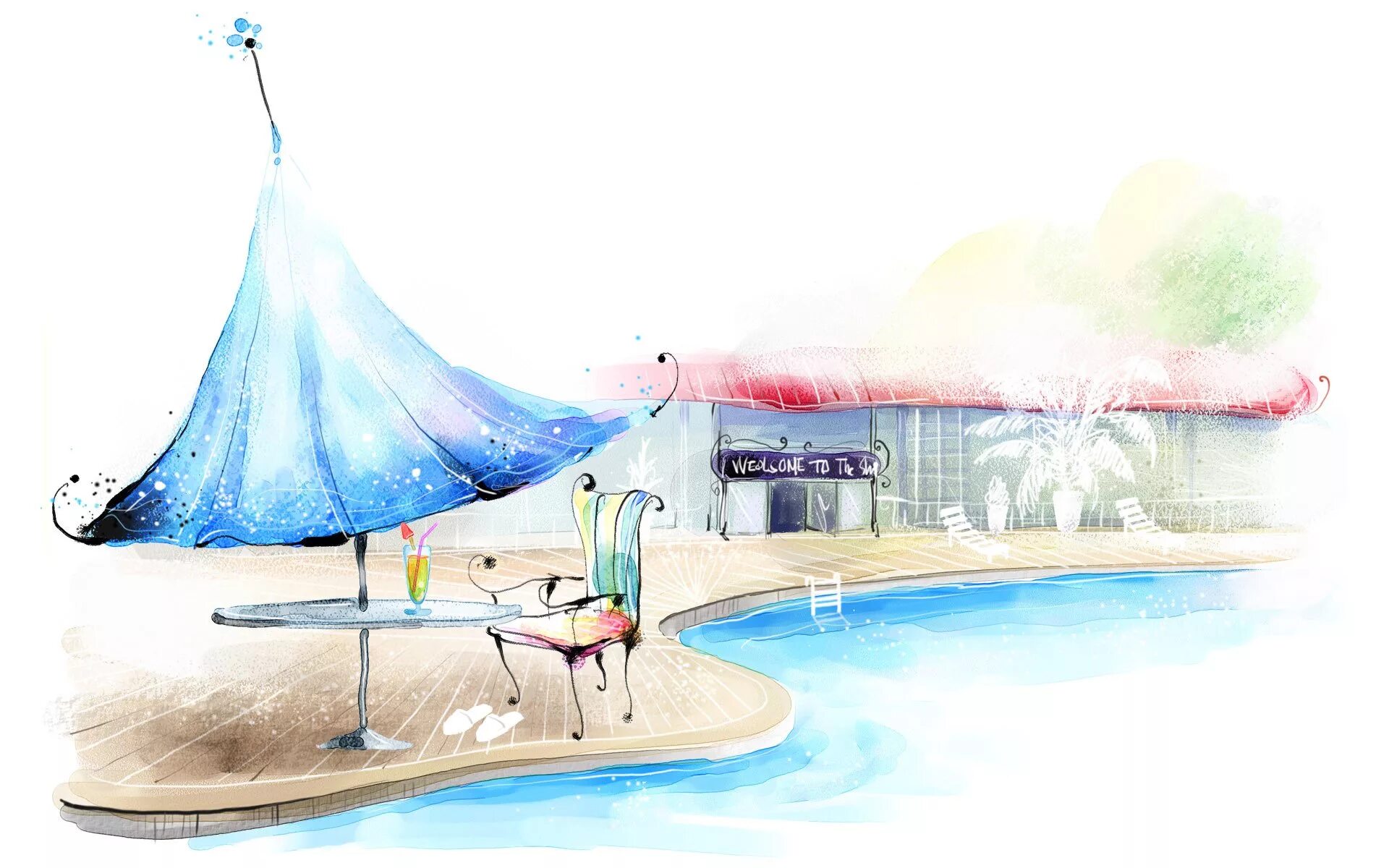 Хокни художник бассейн. Композитный бассейн всплыл. Бассейн галла акварель. Бассейн акварель. Дети в бассейне.