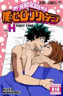 ...doujin, doujin cover, bed, brown hair, closed eyes, green eyes, green ha...