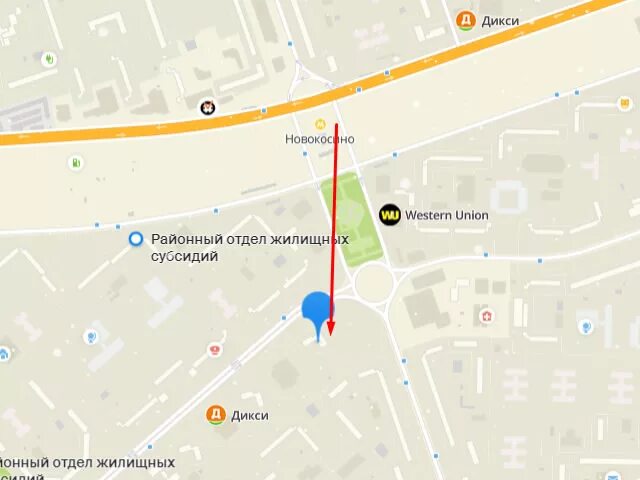 м новокосино адрес