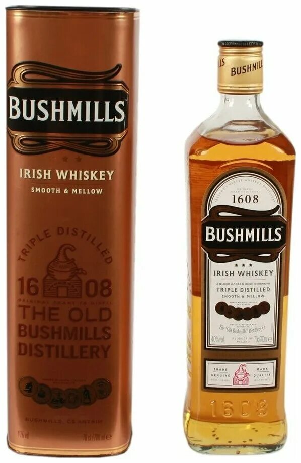 7 л, подарочная упаковка. виски бушмилс ориджинал. виски бушмилс ориджинал. 5. Bushmills sherry cask.