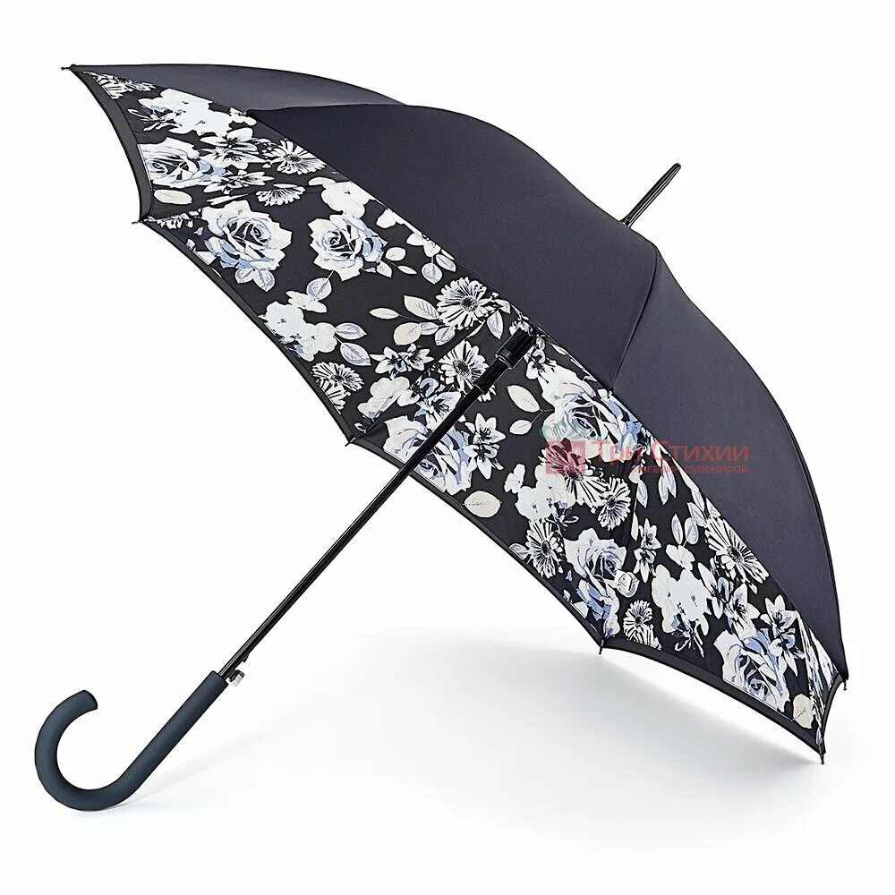 Зонтики 10. Зонт трость Fulton. Зонт женский трость Fulton (l056). L776-01 Black (черный) зонт женский трость Fulton. Зонт Fulton Scotty Dog.