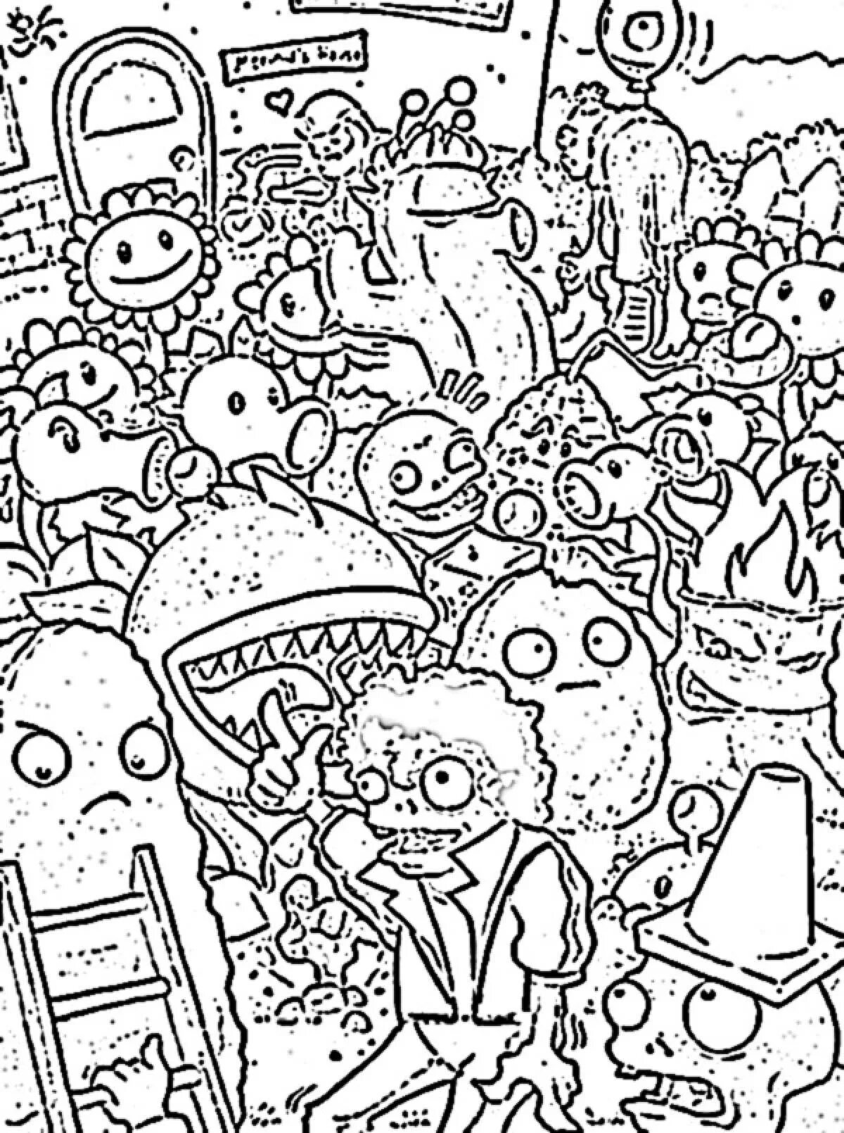 Зомби раскраска распечатать. Раскраска plants vs zombies 2. растения против зомби раскраска. раскраска для мальчиков зомби против растений. раскраски растения против зомби 3.