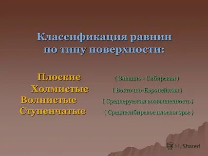 Поверхность напоминает горную местность описание поверхности равнины